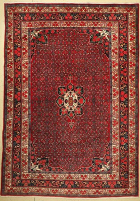 Rosenbidjar, Persien, um 1950, Wolle auf Baumwolle, ca. 370 x 258 cm, (Sehr guter Zustand)