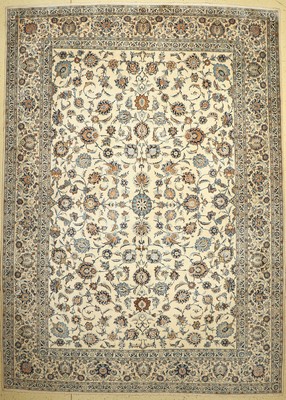 Keschan Kork fein, Persien, ca. 50 Jahre, Korkwolle, ca. 384 x 275 cm, (Sehr guter Zustand)