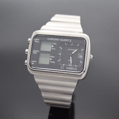 OMEGA Olympia Seamaster Chrono-Quartz Herrenarmbanduhr Ref. 196.0052/396.0839, Schweiz um 1976, quarz, herausgegeben anlässlich olympischen Spiele ...