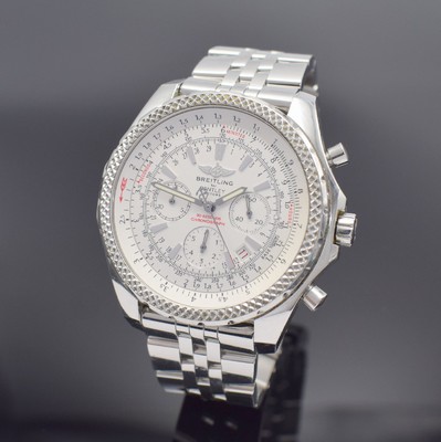 BREITLING for Bentley Motors große Herrenarmbanduhr mit Chronograph Referenz A 25362, Schweiz verk. lt. beil. orig. Pap. 12/2004, Automatik, ...