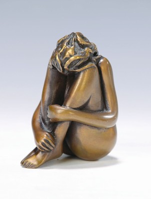 Bruno Bruni, geb. 1935 Gradara/Italien, Mignon, Bronzeskulptur, sign., num. 3050/5000,H. ca. 8.5cm, mit Zertifikat Galerie Vogel