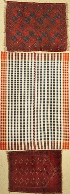 Konvolut aus 3 Lots,, 2 Ersari, Afganistan,um 1920/1930, Wolle auf Wolle, ca. 125 x 100 cm, EHZ: 3-4, Djajim, Persien, ca, 60 Jahre, Wolle auf ...