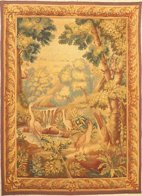 Feine antike Tapisserie, Frankreich, um 1900, Wolle auf Baumwolle, ca. 195 x 140 cm, EHZ:(Sehr guter Zustand)