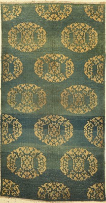 Antiker Khaden, Tibet, um 1900, Wolle auf Baumwolle, ca. 165 x 90 cm, EHZ:(Alters-und Gebrauchsspuren)