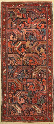 Antiker Schirwan, Kaukasus, 19.Jhd, Wolle auf Wolle, ca. 295 x 132 cm, EHZ:(Guter Zustand)