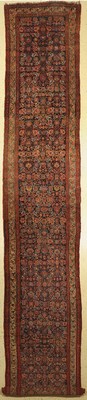 Antike Kordi Galerie, Persien, 19.Jhd, Wolle auf Wolle, ca. 605 x 102 cm, EHZ:(gleichmäßig dünn)