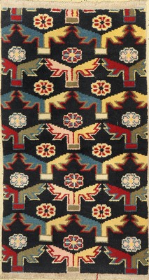 Meditationsteppich, Mongolei, um 1950, Wolle auf Baumwolle, ca. 146 x 82 cm, EHZ:(Sehr guter Zustand)