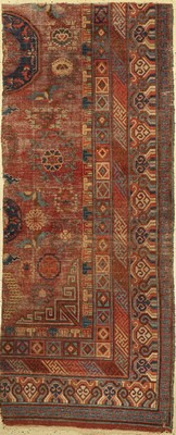 Yarkand Fragment, Turkestan, Anfang 19.Jhd,Wolle auf Baumwolle, ca. 230 x 95 cm
