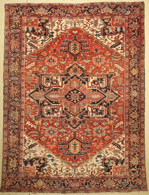 Alter Heriz, Persien, um 1930, Wolle auf Baumwolle, ca. 307 x 237 cm, EHZ:(gleichmäßig dünn)