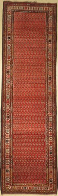 Alte Kurdische Galerie, Persien, um 1930, Wolle auf Baumwolle, ca. 395 x 114 cm, EHZ:(Guter Zustand)