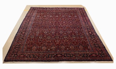 Alter Bidjar Palastteppich, Persien, um 1930/1940, Wolle auf Baumwolle, ca. 557 x 370 cm, EHZ:(Sehr guter Zustand)