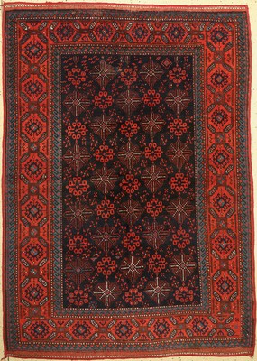 Kurdischer Dorfteppich, Türkei, um 1900, Wolle auf Wolle, ca. 220 x 157 cm, EHZ:(Guter Zustand)