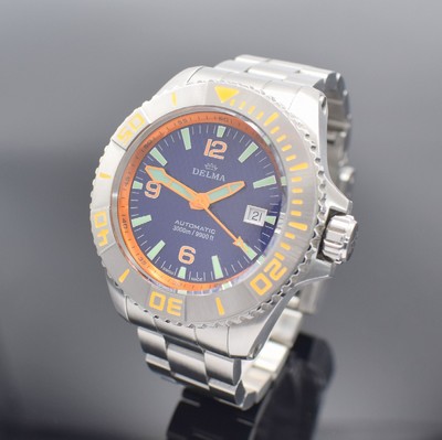 DELMA Blue Shark II 3000m / 9900ft große auf 500 Stück limitierte Taucherarmbanduhr, Schweiz um 2015, Automatik, Ref. 41701.650.6, massives ...
