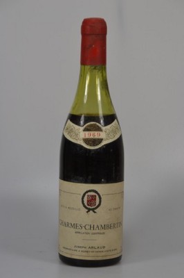 1 Flasche 1969 Domaine Arlaud Charmes -Chambertin, Joseph Arlaud, Cote de Nuits, Vertrieb Ludwig vo Kapff & Co. Bremen, ca. 750-780ml, Füllniveau ...