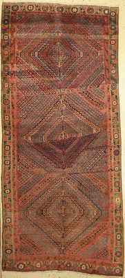 Antiker Belutsch, Persien, (Muschwani-Stamm), 19.Jhd., Wolle auf Wolle, ca. 305 x 137 cm, EHZ:(gleichmäßig dünn)