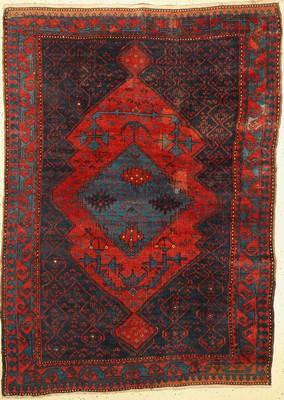 Antiker Kazak, Kaukasus, 19.Jhd, Wolle auf Wolle, ca. 215 x 155 cm, EHZ: 5