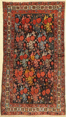 Antiker Malayer, Persien, um 1900, Wolle auf Baumwolle, ca. 200 x 115 cm, EHZ:(Guter Zustand)