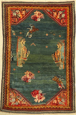 Karabagh alt, Kaukasus, um 1920/1930, Wolleauf Wolle, ca. 190 x 125 cm, EHZ:(Guter Zustand)