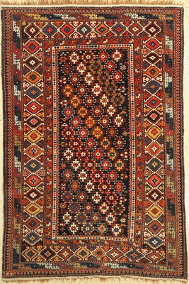 Antiker Chichi fein, Kaukasus, 19.Jhd, Wolle auf Wolle, ca. 180 x 122 cm, EHZ:(Guter Zustand), kleine alte Restaurierung