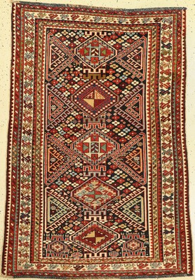 Antiker Schirwan, Kaukasus, 19.Jhd., Wolle auf Wolle, ca. 170 x 122 cm, EHZ:(Guter Zustand)
