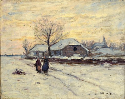 Helmut Liesegang, 1858 Duisburg-1945, Studium an der Düsseldorfer Akademie, Weiterbildung in Paris, Mitglied der Künstlervereinigung Malkasten, vor ...