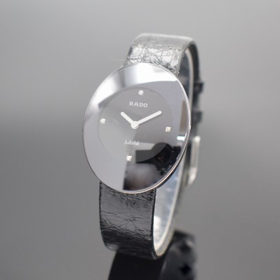 RADO Esenza Damenarmbanduhr, Schweiz um 2005, Ref. 964.0491.3, quarz, Metallgeh., Boden verschr., gewölbtes Saphirglas, Anz. v. Std. & Min., orig. ...