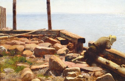 Anton Dorph, 1831 Horsens - 1914 Kopenhagen, Studium an der Kgl. Kunstakademie Kopenhagen bei Christoffer Wilhelm Eckersberg, lange Zeit in Italien ...