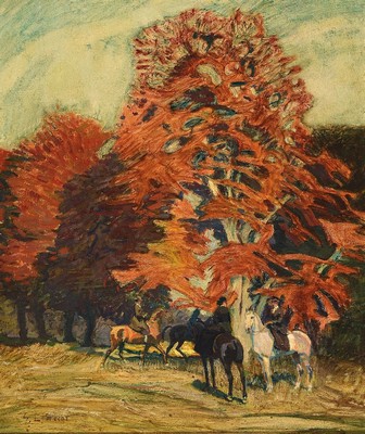 Georg Lebrecht, 1875 Schweidnitz/Schlesien -1945 Berlin, Schüler von Herterich und Haug an der Akademie Stuttgart, lebte lange in Berlin, Tier- und ...