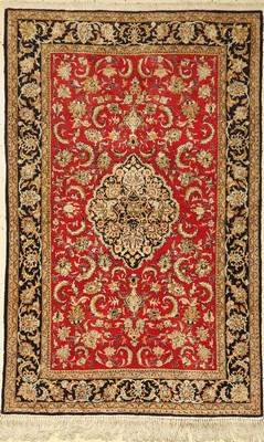 Ghom Seide, Persien, um 1960, reine Naturseide, ca. 167 x 108 cm, EHZ: 2