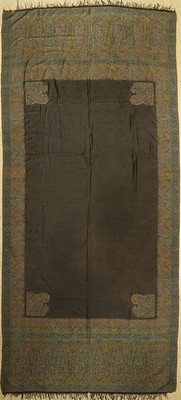 Antike Shawl, Frankreich, um 1900, Seide, ca. 310 x 143 cm, EHZ:(Guter Zustand)