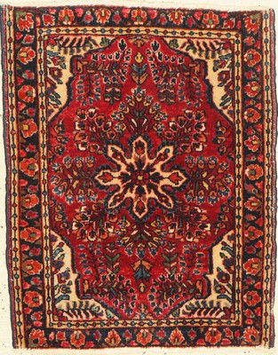 Us Re-Import Sarogh, Persien, um 1900, Wolle auf Baumwolle, ca. 74 x 60 cm, verkürzt,EHZ: 2-3