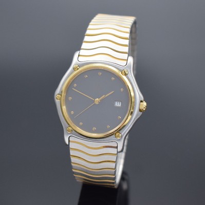 EBEL Armbanduhr Classic Wave Junior Referenz 183909, quarz, Schweiz um 1995, Edelstahl/Gold kombiniert inkl. Wellengliederband m. dopp. Faltschl., ...