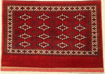 Tekke Tschowal fein, Turkmenistan, um 1910,Wolle auf Baumwolle, ca. 117 x 80 cm, EHZ: 2-3