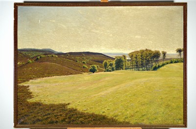 Christian Frederik Beck, 1876-1954 Kopenhagen , Studium an der Kgl. Kunstakademie Kopenhagen, dänische Landschaft, links unten signiert, Öl/Lwd, ...