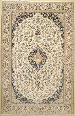 Nain fein(9 La), Persien, ca. 60 Jahre, Korkwolle mit Seide, ca. 344 x 228 cm, EHZ:1-2