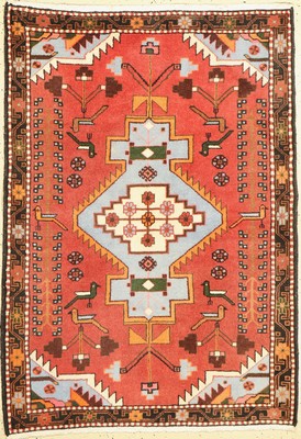 Hamadan, Persien, ca. 50 Jahre, Wolle auf Baumwolle, ca. 150 x 110 cm, EHZ: 1-2