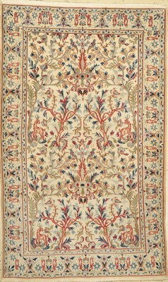 Nain fein(9 La), Persien, ca. 60 Jahre, Korkwolle mit Seide, ca. 190 x 115 cm, EHZ: 3