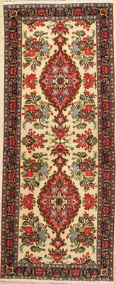 Ghom Kork, Persien, ca. 50 Jahre, Korkwolle, ca. 200 x 82 cm, EHZ: 2-3