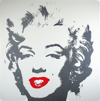 nach Andy Warhol, Siebdruck auf festem Karton, Marilyn Monroe, Hrsg. Sunday B. Morning, rückseitig mit Stempel des Hrsg. und dem Zusatz: "Fill ...