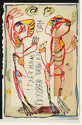 Peter Padubrin-Thomys, geb. 1968 in Halle/ Saale, Konvolut aus 2 Werken, ca. 20x30, 23x28 cm