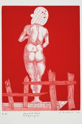 Steve Viezens, geb. 1981, Konvolut aus 4 Lithografie und 2 Radierungen, je sign., num. und betitelt, ca. 44,5x34 cm
