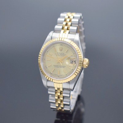 ROLEX Damenarmbanduhr Oyster Perpetual Datejust Referenz 69173, Automatik, Schweiz um 1993, Chronometer der Superlative in Stahl/Gold kombiniert ...