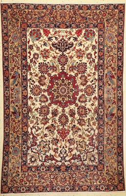 Esfahan fein alt, Persien, um 1930, Korkwolle, ca. 225 x 148 cm, EHZ: 3