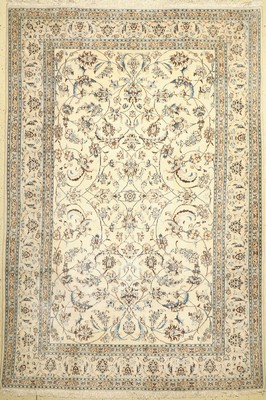 Nain fein(9 La), Persien, ca. 40 Jahre, Korkwolle mit Seide, ca. 289 x 198 cm, EHZ: 1-2