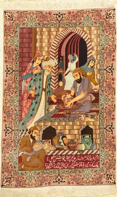 Täbriz fein(50 Raj), Persien, ca. 50 Jahre,Korkwolle, ca. 153 x 100 cm, ca. 500.000 Kn/qm, EHZ: 1-2