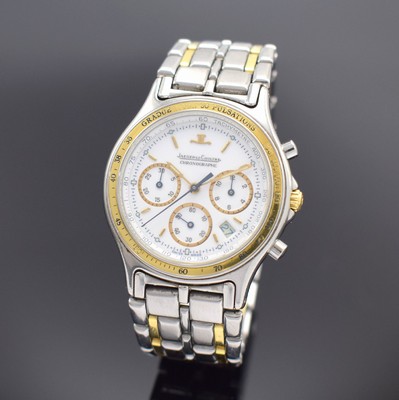 Jaeger-LeCoultre Armbandchronograph Heraion Referenz 115.5.31, Schweiz um 1989, quarz, Edelstahl/Gold kombiniert inkl. Gliederband m. dopp. ...