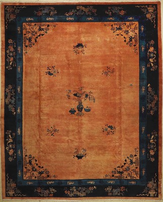 Antiker Peking, China, um 1900, Wolle auf Baumwolle, ca. 340 x 282 cm, EHZ: 4