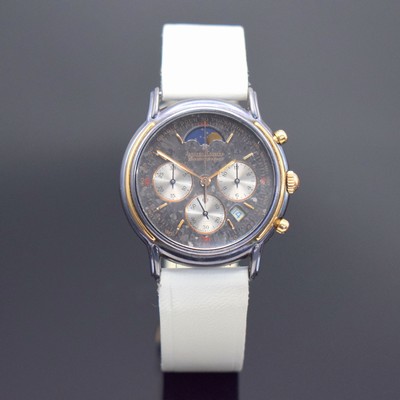 Jaeger-LeCoultre Odysseus sehr seltener Armbandchronograph in Tantal/Rotgold Referenz 165.9.30, Schweiz um 1990, quarz, gedr. Geh., ...