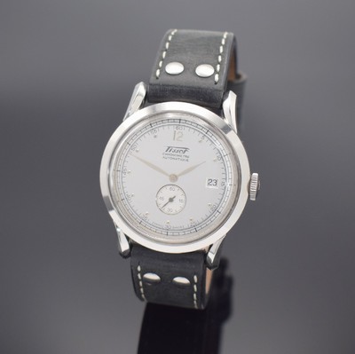 TISSOT Chronometre limitierte Herrenarmbanduhr zum 150 jährigen Jubiläum in Stahl, Schweiz um 2003, Automatik, 2-tlg. Geh., gedr. Boden mit ...