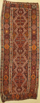 Anatol Kelim, Türkei, um 1920/1930, Wolle auf Wolle, ca. 360 x 145 cm, EHZ: 2